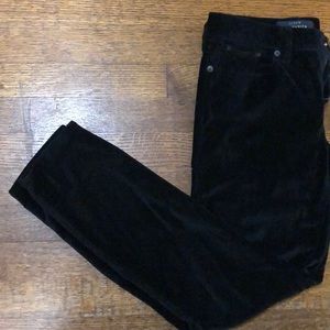 Black suede pants